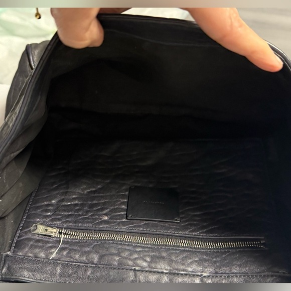 Allsaints Maya Leather foldable Shoulder
Bag in Taupe MSRP: $395 black - Picture 8 of 8